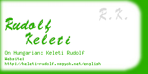 rudolf keleti business card